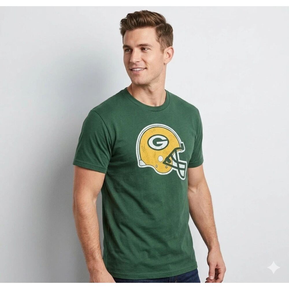 Green Bay Packers Shirt Sz Medium Delta Magnum Short Sleeve Tee NFL Football